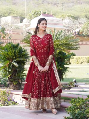 Party Gown with Dupatta