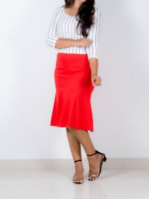 Ruffle Hem Skirt