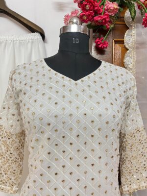 SEQUINS EMBROIDERY WORK PARTY SALWAR