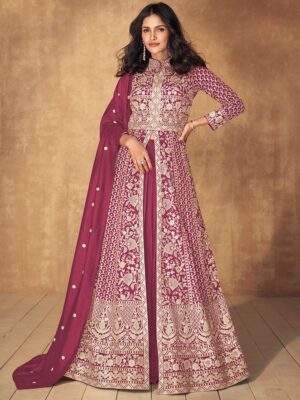 Vichitra Silk Heavy Embroidery Work Lehenga