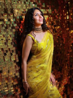 Mono Silk Saree With Embroidery Work