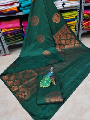 🌺 ARANI SOFT SILK WITH EMBOSSED WEDDING SAREES🌺