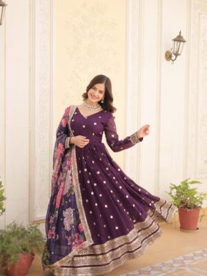 DESIGNER READYMADE GOWN WITH DUPATTA