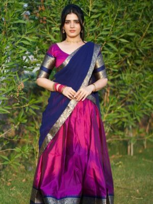 Fully stitched davani set (Half saree )