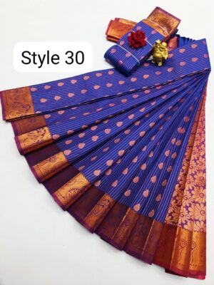 Kanchipuram semi Soft silk model sarees