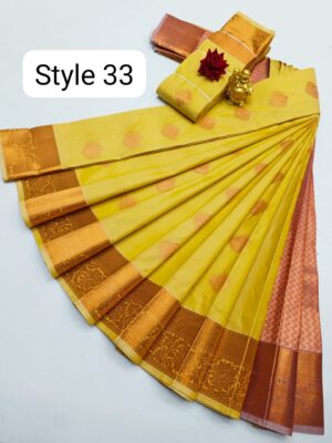 Kanchipuram semi Soft silk model sarees