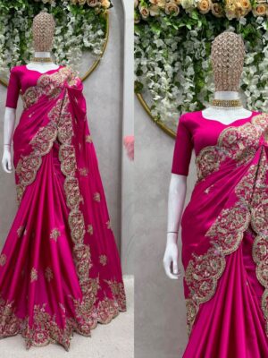 Japan Satin Designer Saree