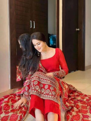 RED PATOLA SUIT ♥️✨