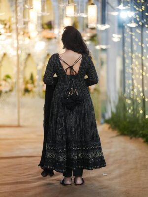 BLACK CHIKANKARI SALWAR🖤