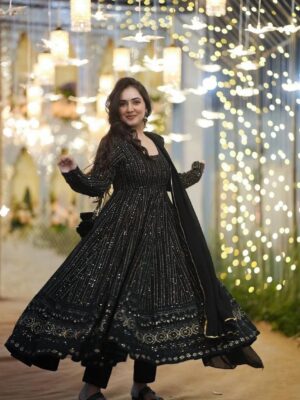 BLACK CHIKANKARI SALWAR🖤