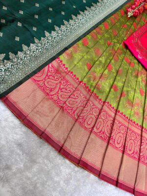 Tussar Silk Lehengha Saree